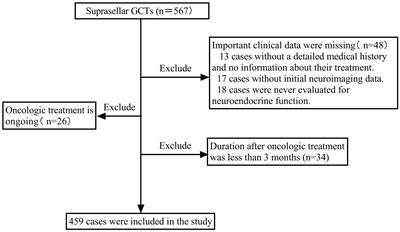 Effect of delayed diagnosis on neuroendocrine function in individuals with suprasellar germ cell tumors